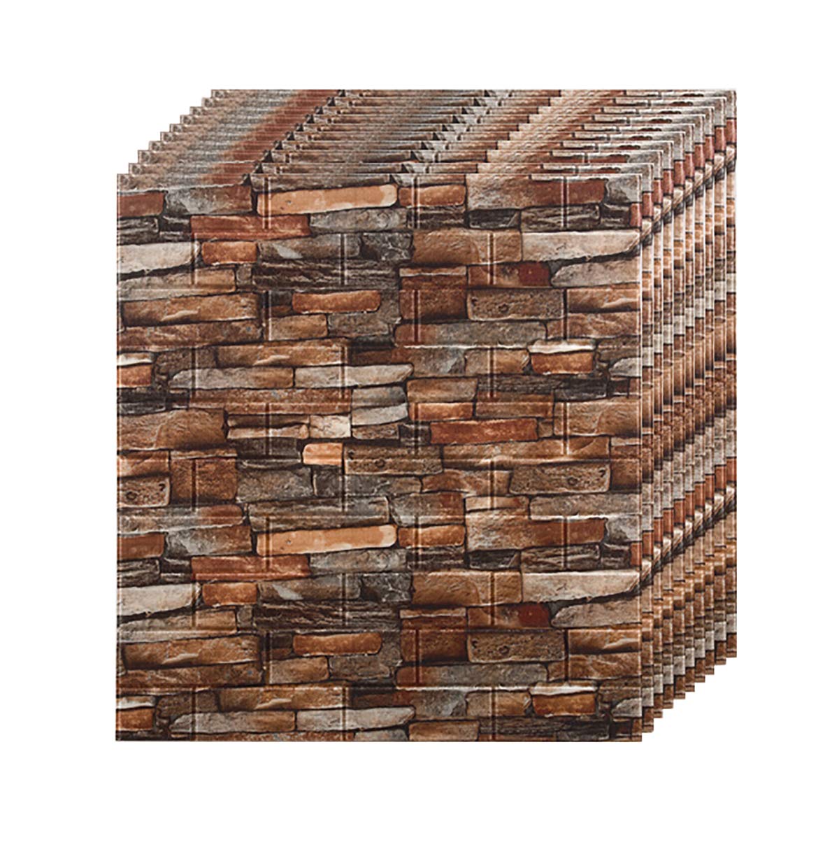 Stickers Muraux Brique pour Rénover un Mur Abîmé sans Travaux Papier Peint Amovible