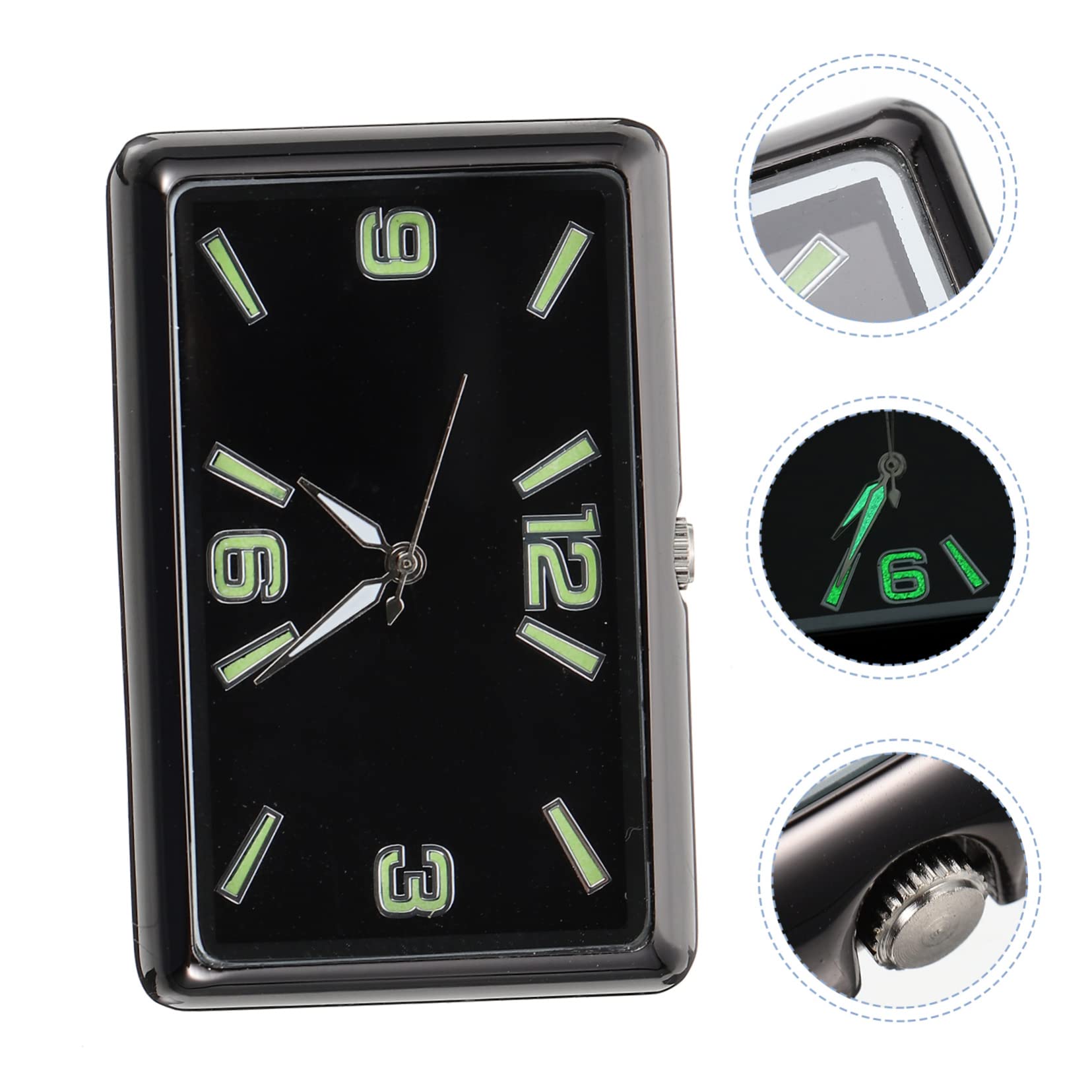 SUPVOX 5 Uds Reloj De Coche Del Vehículo Adhesivo Del Tablero Del Coche Mini Reloj Digital Relojes Digitales Mini Coches Mini Decoración Decoración Del Tablero Reloj