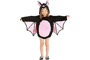 Toddler Pink Vampire Bat Costume with Wings: Your Little One's Dreamy Halloween Disguise