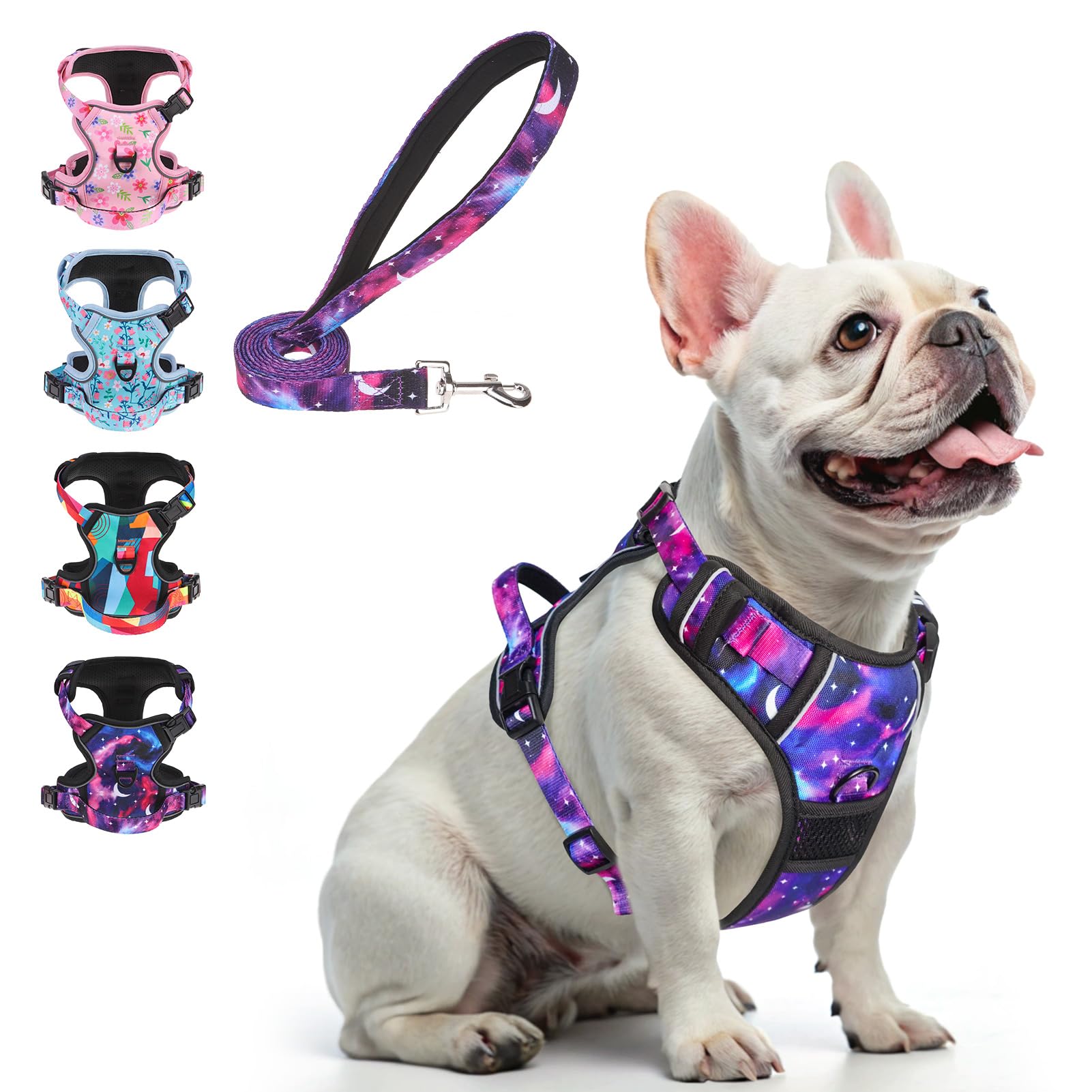 BEAUTYZOO No Pull Dog Harness and Leash Set