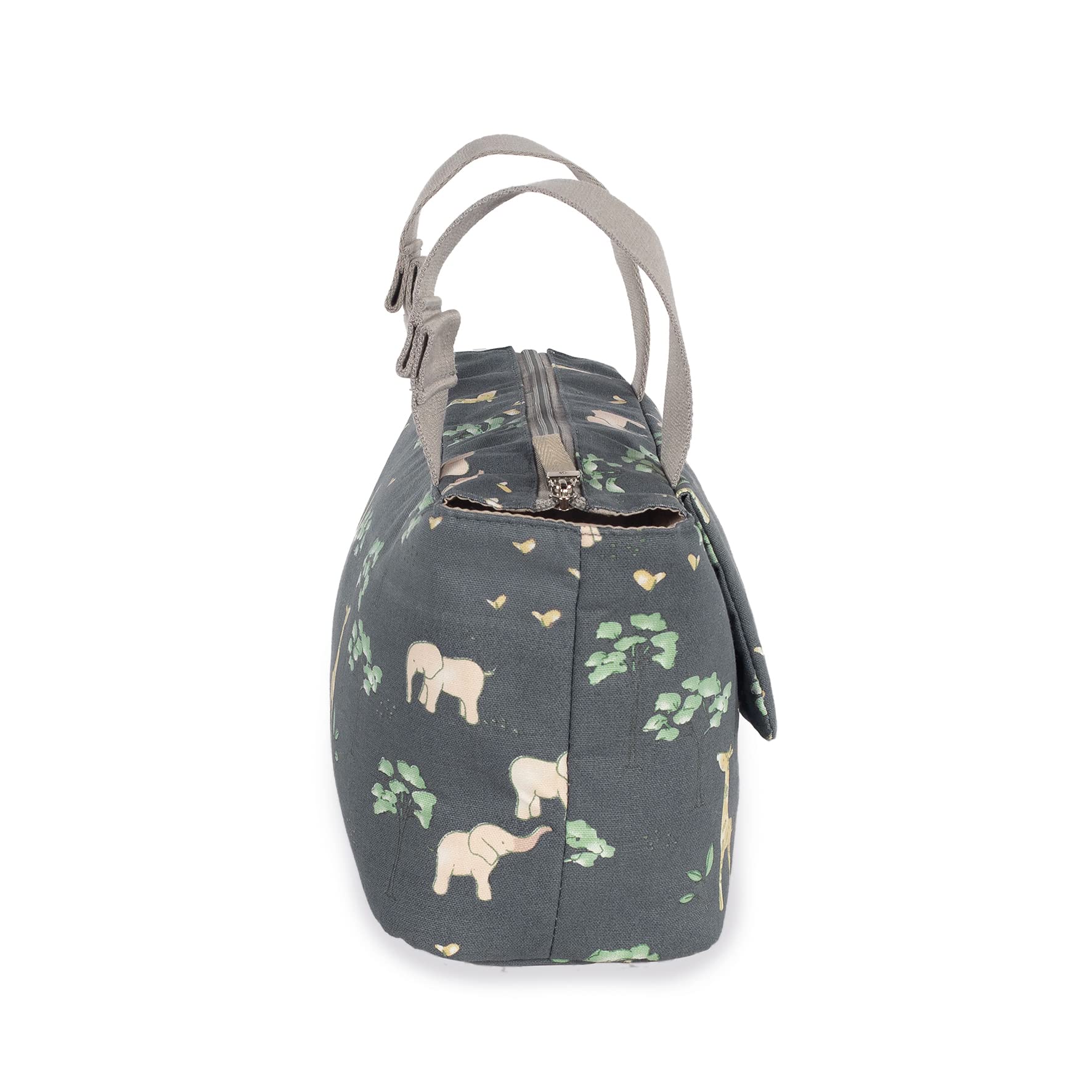 Borsa per maternità per passeggino Walking Mum, manici corti antracite 31x17x12 cm