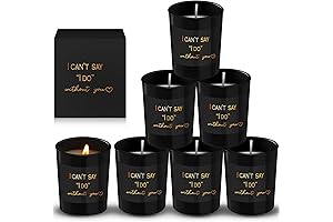 Bridesmaid Proposal Gifts - 6 Natural Soy Wax Candles with Delicate Aroma