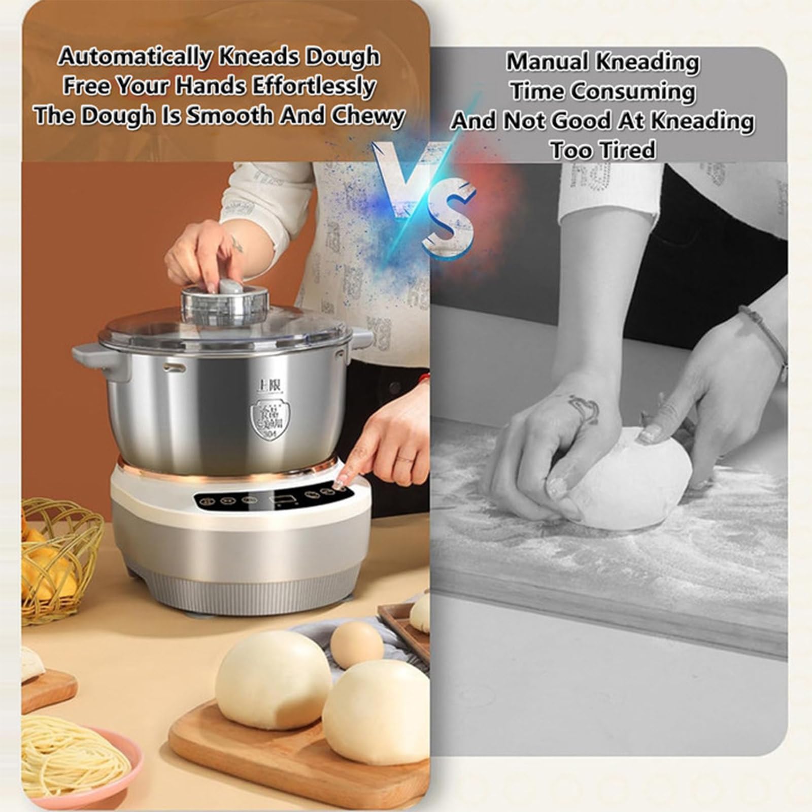 Impastatrice completamente automatica con pannello di distribuzione e impermeabilizzazione per cottura professionale, pane tostato e croissant