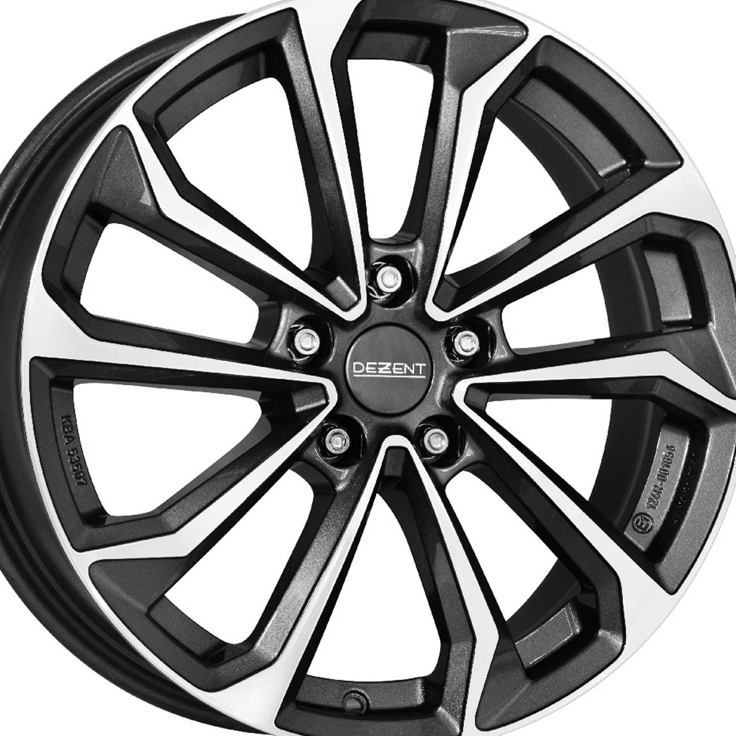 Amazon.com: Dezent rim KS dark 7.0Jx17 ET43,50 5x114,3 compatible