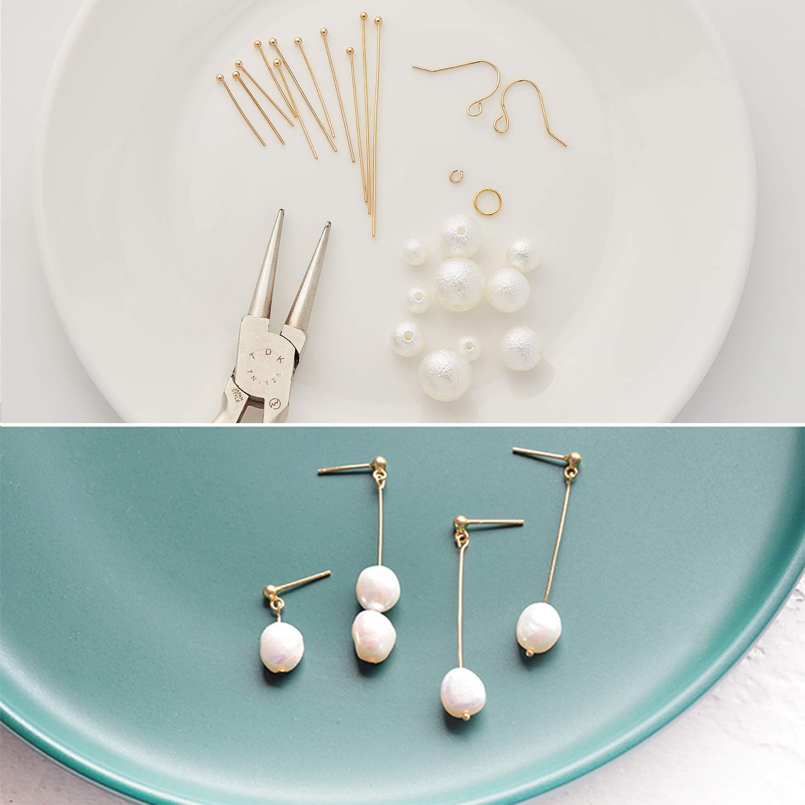 BENECREAT 18K Vergoldeter Schmuckdraht 1,5mm - 3m Messing Basteldraht