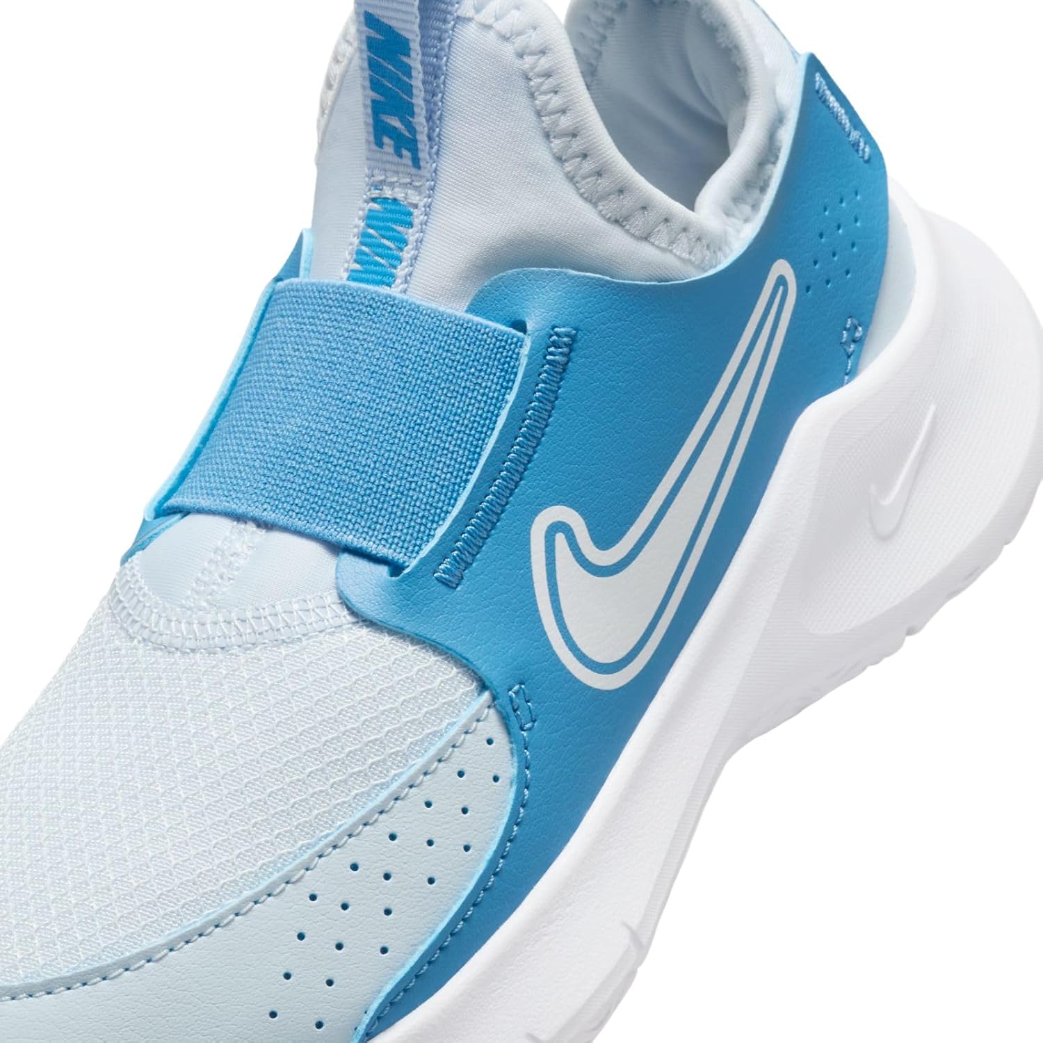 Nike Flex Runner 3 Little Kids' Shoes (FN1449-402, Blue Tint/Blue Beyond/White) Size 12