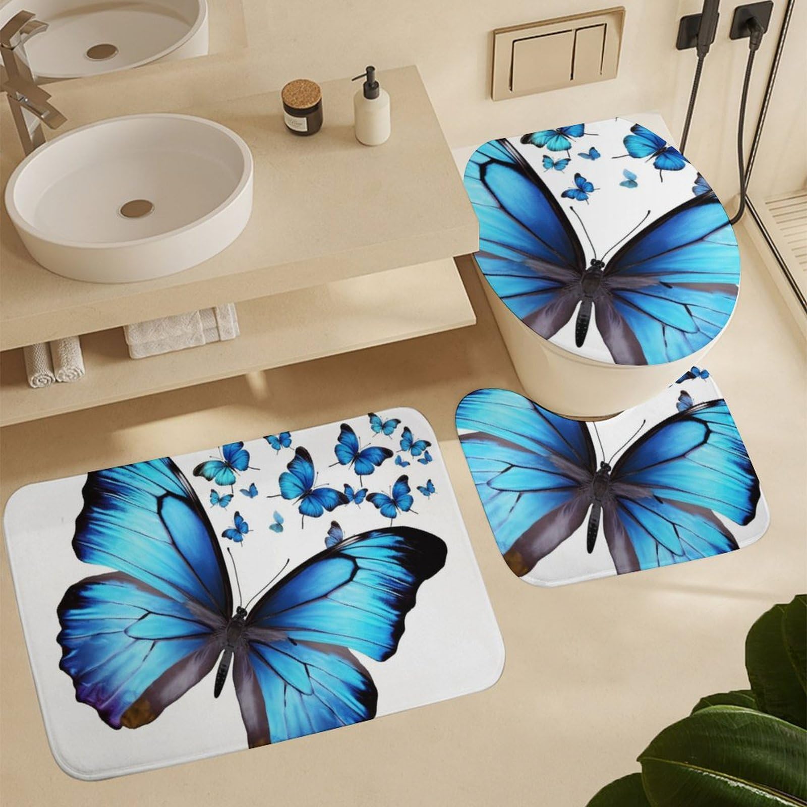 Naturestep Rug Butterfly Butterfly Bathroom Rug Butterfly Bath Rugs For Bathroom Non Slip