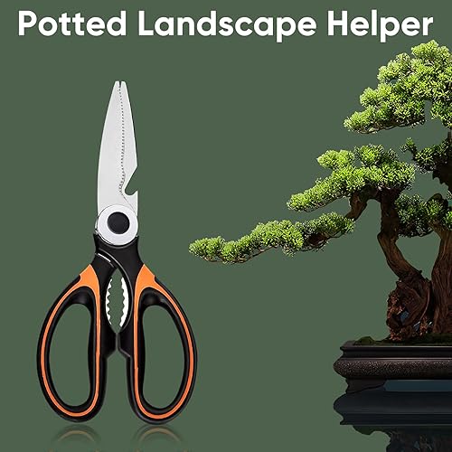 Miniatura 4 de Tijeras de flores de jardín, tijeras de poda multifuncionales, tijeras florales, podadora fuerte para flores, frutas, ramas, paisaje en maceta