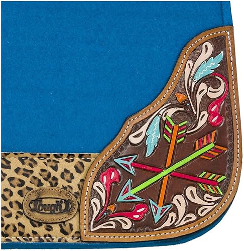 Miniatura 2 de Tough 1 Almohadilla de sillín de flecha pintada a mano turquesa 31X32