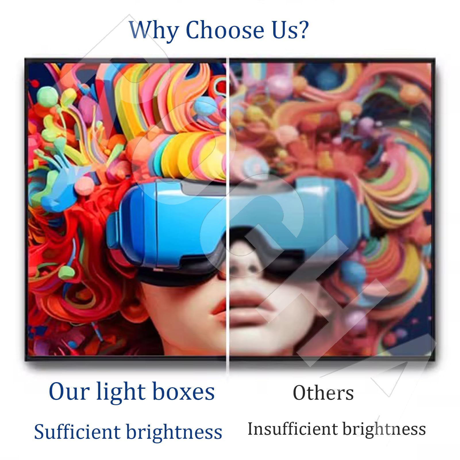 Kaseton LED na menu/Cienki kaseton reklamowy Horizontal-50X70cm