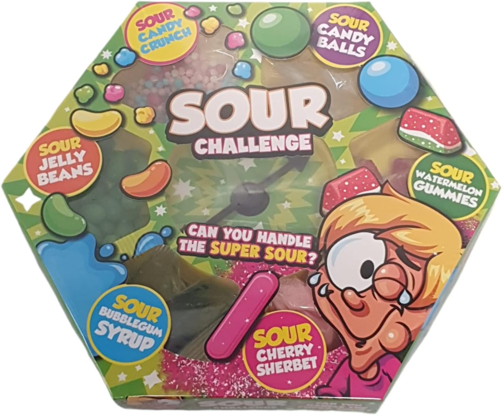 Sour Candy Challenge Assortment Sour Candy Balls Watermelon Gummies Cherry Sherbet bubblegum syrup jelly beans & candy crunch Gift for Kids & Adults