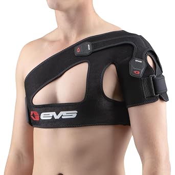 EVS SB03 Shoulder Brace, Compression Fit, Medical Grade, w/ X-Strap, XL