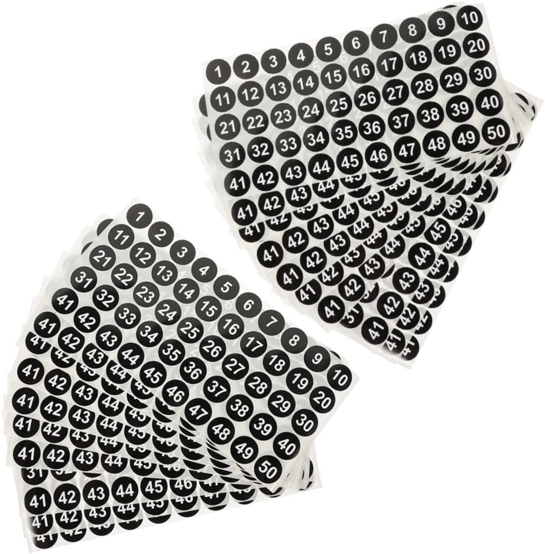 20Sheets Stickers Self Adhesive Labels for Classroom Organization and Inventory Management Easy to Use Number Decals Detachable and Residue