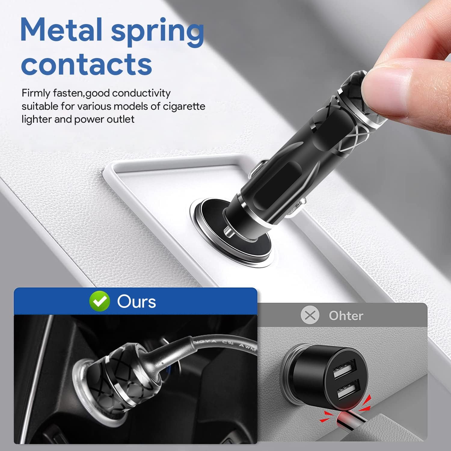 12V 10A P-1001 Power Converter Adapter Cigaretee Lighter Plug for GMG Davy Crockett Trek Ledge Peak Green Mountain DB/JB Grills GMG-ADP10A GMGADP10A P-1012 P-1266 P-1283 P-1295 P-1235 Power Cord