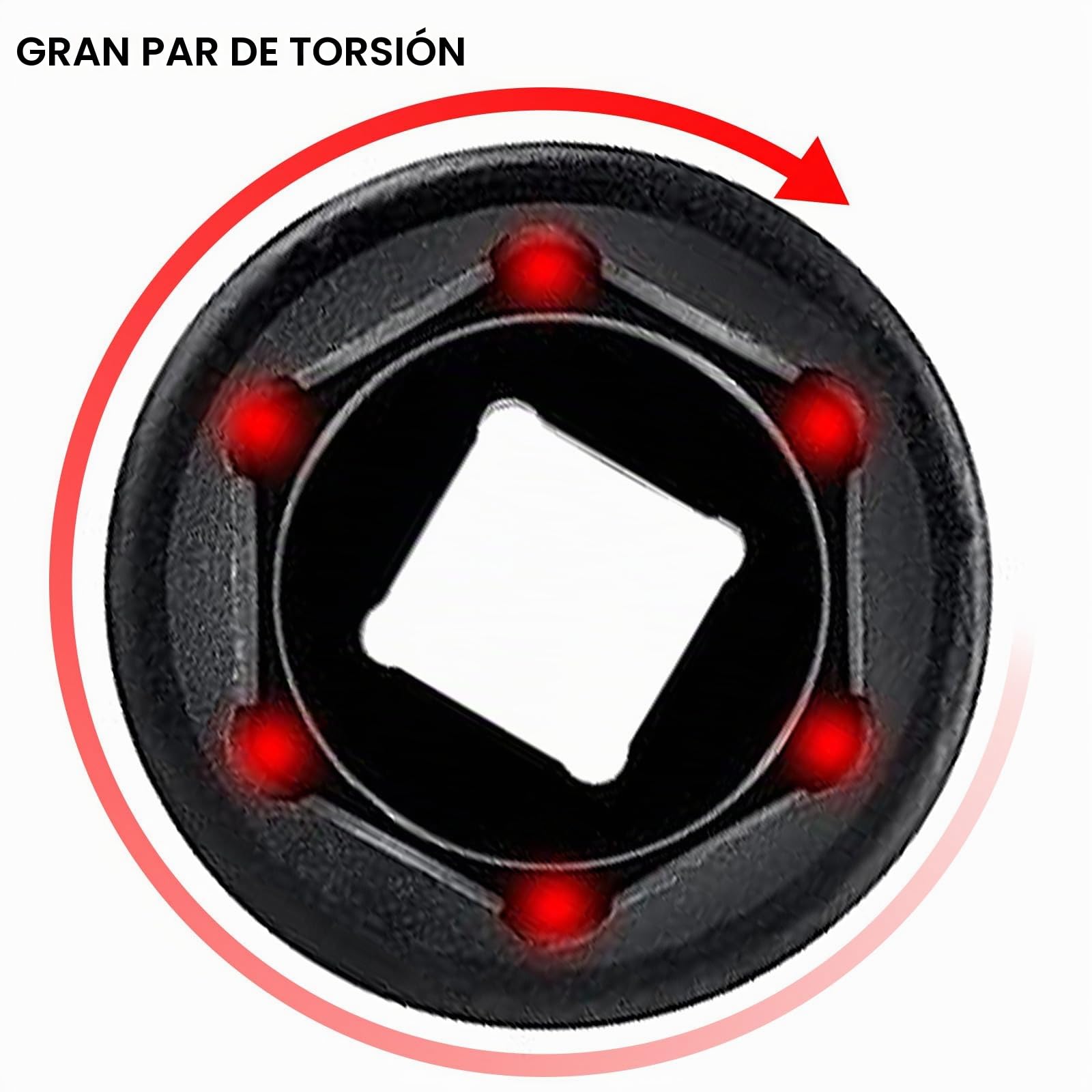 VEVOR Juego de vasos de impacto de 1/2", 26 piezas, vasos de impacto poco profundos de 10-36 mm, acero de aleación CR-V de 6 puntos, con estuche de transporte, para reparación de automóviles