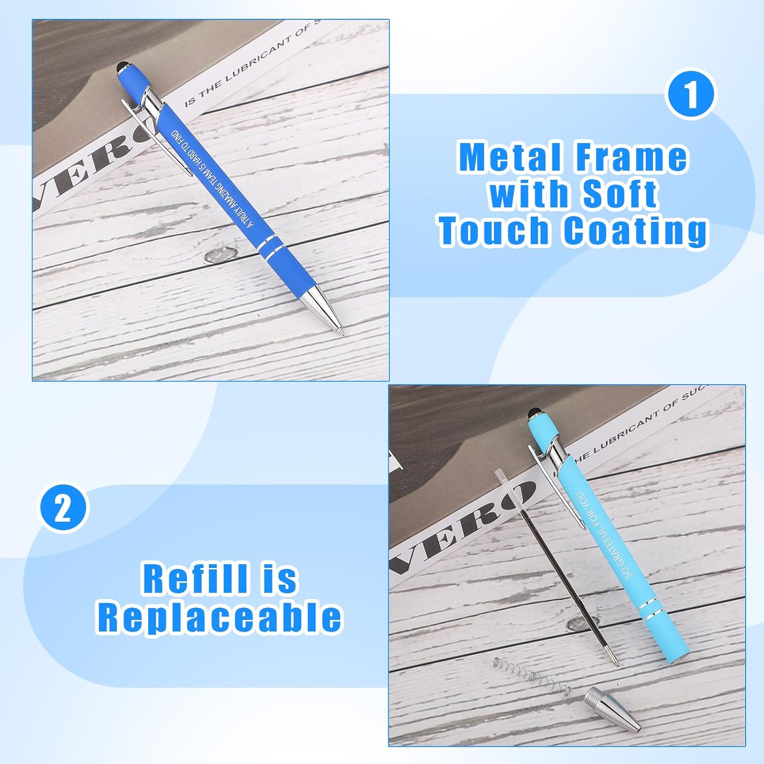 Sherr 120 Pieces Thank You Pens for Touch Screen Thank You Gifts 2 in 1 Pens Ballpoint Pen with Stylus Tip for Events Parties Present Employee Appreciation Office Gifts(Appreciation) - Image 6