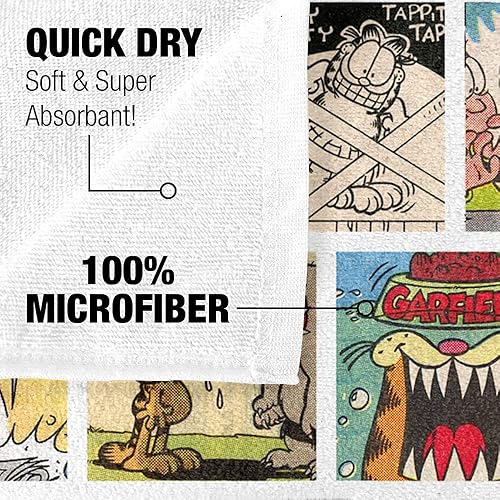 Miniatura 4 de LOGOVISION Garfield - Toalla de playa, 30 x 60 pulgadas, toalla de playa con collage