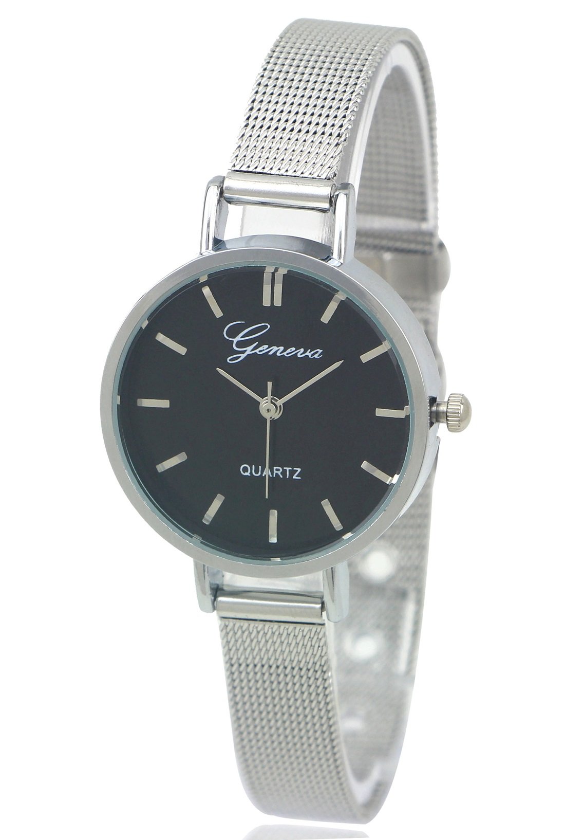 Geneva Platinum Analog Black Dial Womens Watch - GP-206 (B01JD8PR0W) Amazon Price History, Amazon Price Tracker