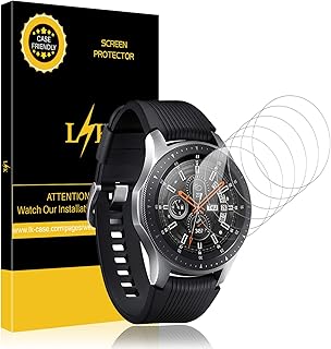 LK [6 Pack Protector de Pantalla para Samsung Galaxy Watch 46mm,[Cobertura Total] [Sin Burbujas] HD Film Flexible Transparente con garant?a de reemplazo de por Vida