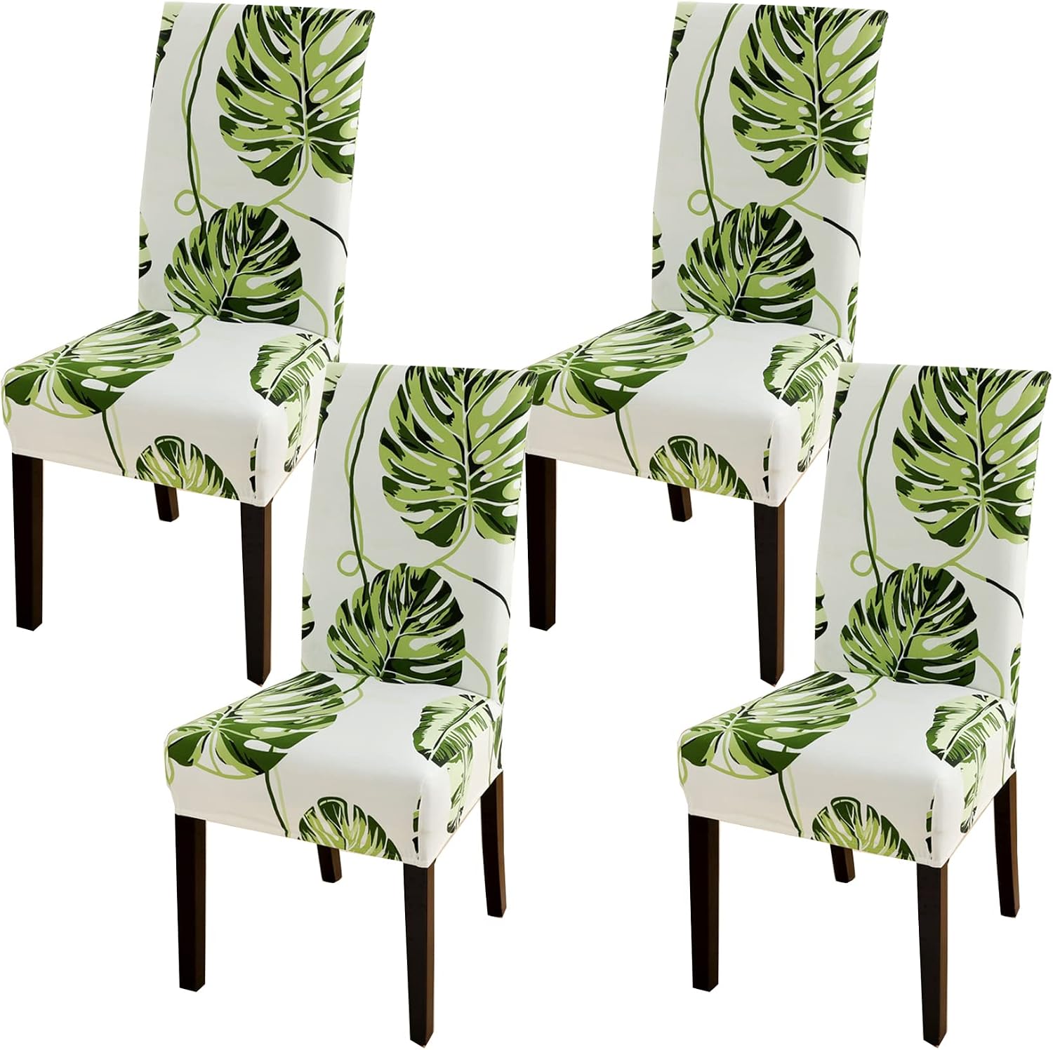 HZDHCLH Chair Covers Set of 4/6 Stretch Modern Chair Slipcovers for Dining Room Kitchen Wedding Party Washable Chair Protector(4pcs