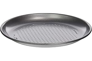 oxo good grips non stick pro 4 piece pizza pan set, mini, steel gray