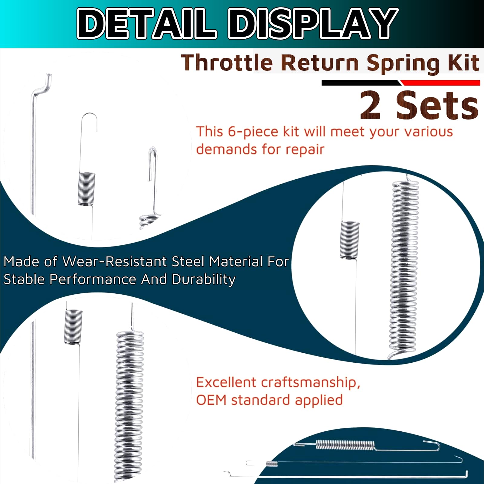 専用【188】 2 Sets Throttle Return Spring Linkage Kit 188F 190F for