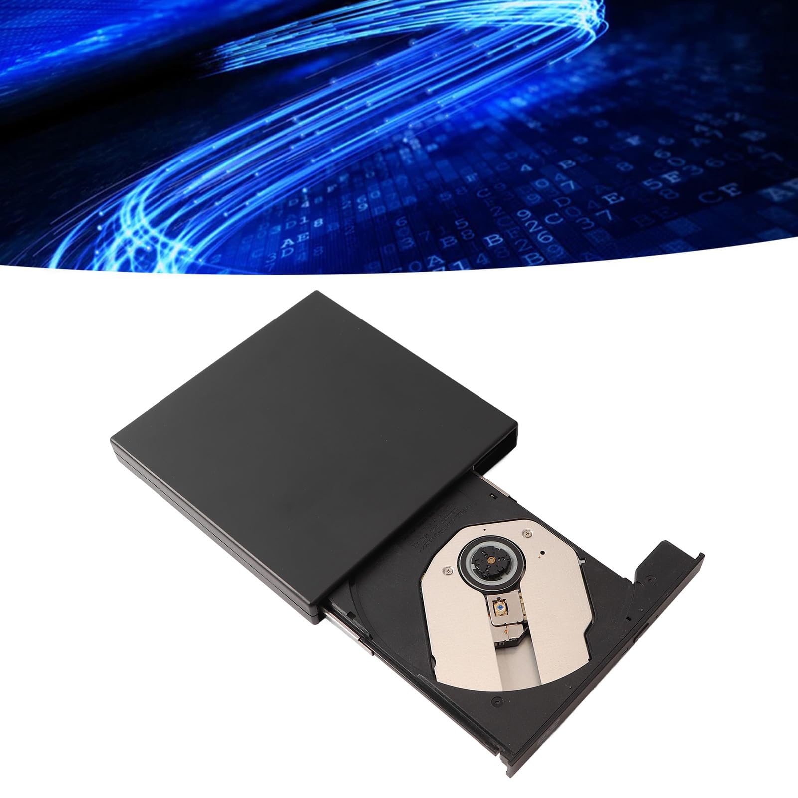 Honio External CD RW Drive, DVD Burner USB 2.0 Low Noise Multifunction for Computer