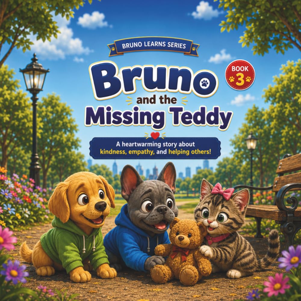Bruno and the Missing Teddy: A Heartwarming Story About Kindness, Empathy, and Helping Others (Bruno Learns Series)