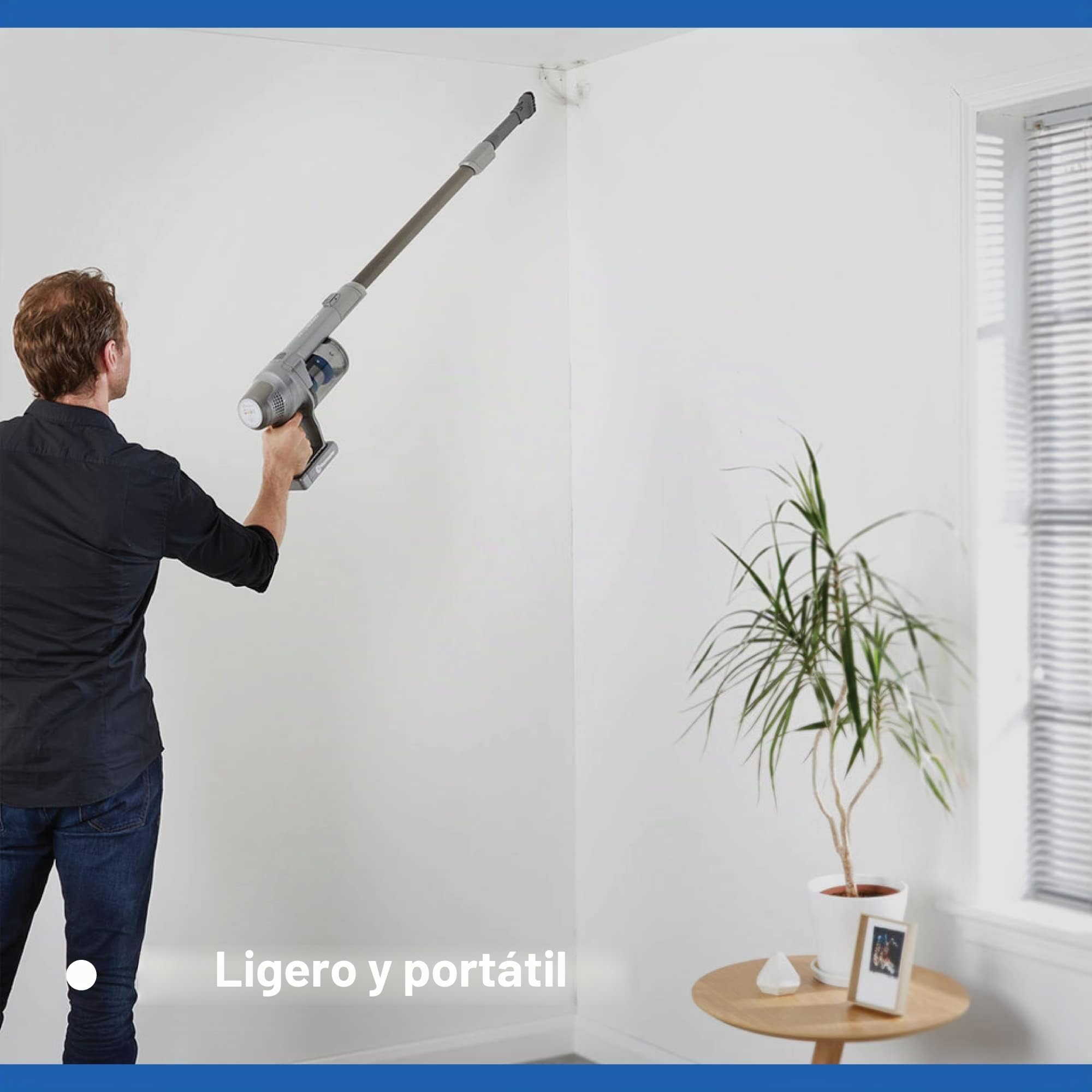 Vacmaster Orson Lite - Aspiradora Escoba sin Cable, Aspiradora de Mano sin Cable, 8Kpa/24V, Aspiradora Vertical Inalámbrica, LED Cepillo Electrico, 3 in 1, hasta 40 min, Aspiradora Escoba Hogar