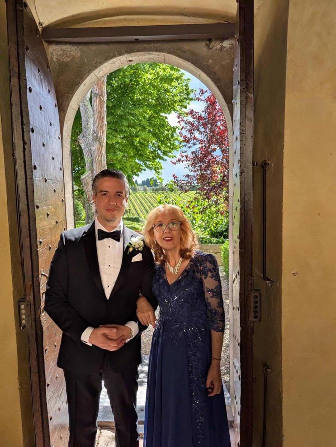 Lace Appliques Chiffon Mother of The Bride Dresses Ruffles 3/4 Sleeves Long Sequins Formal Evening Gowns ZO048 - Image 6