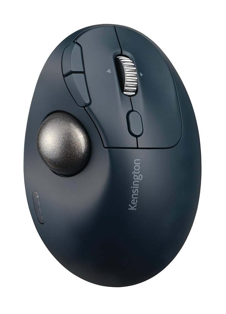 Kensington ケンジントン Pro Fit Ergo TB550 EQ Kensington Pro Fit Ergo TB550 Trackball Mouse, Rechargeable