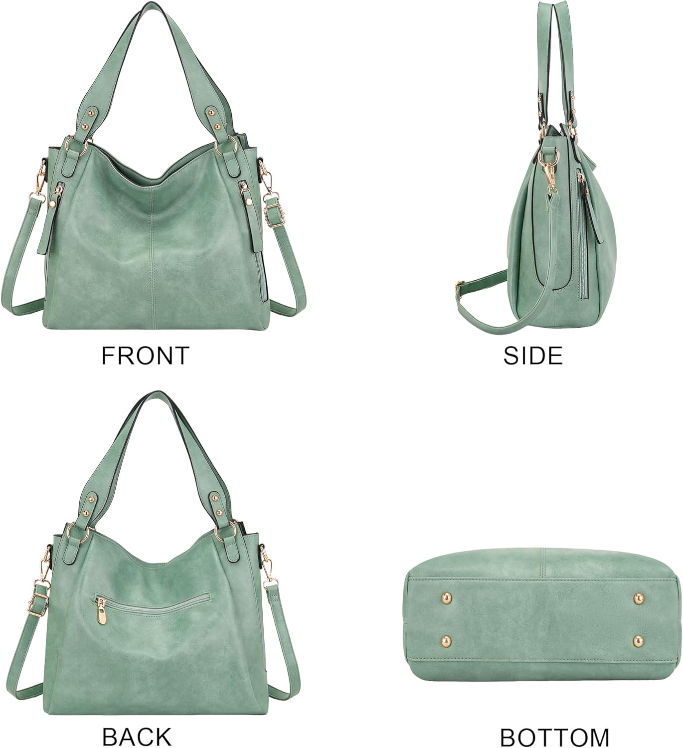 Women's Hobo Handbags Crossbody Bags Ladies Tote Shoulder Bags Purses and Wallet Set 2pcs
