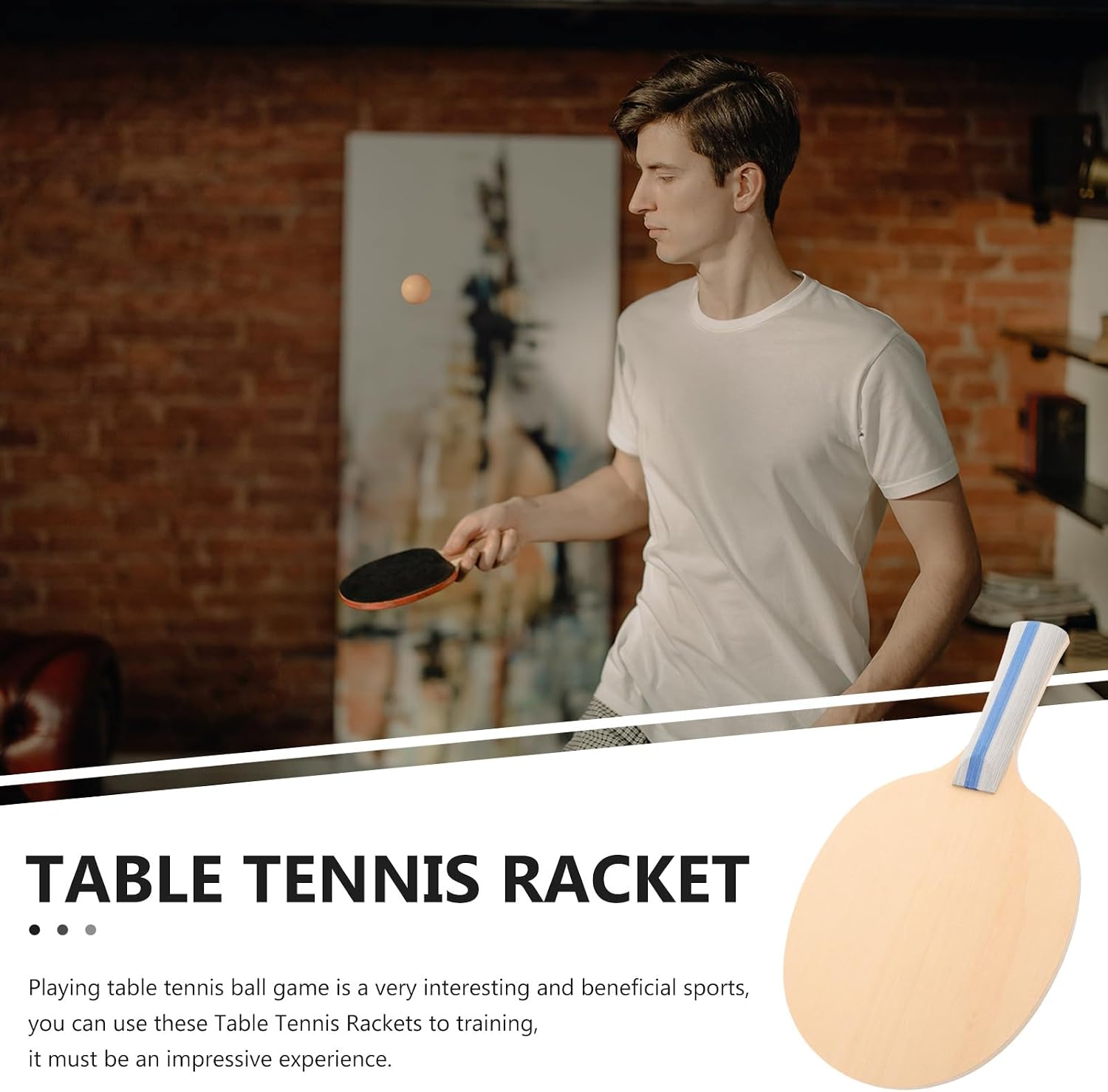 Toddmomy Pong Paddle Table Tennis Rackets Table Tennis Training Rackets Comfortable Grip Paddle Table Tennis Bats