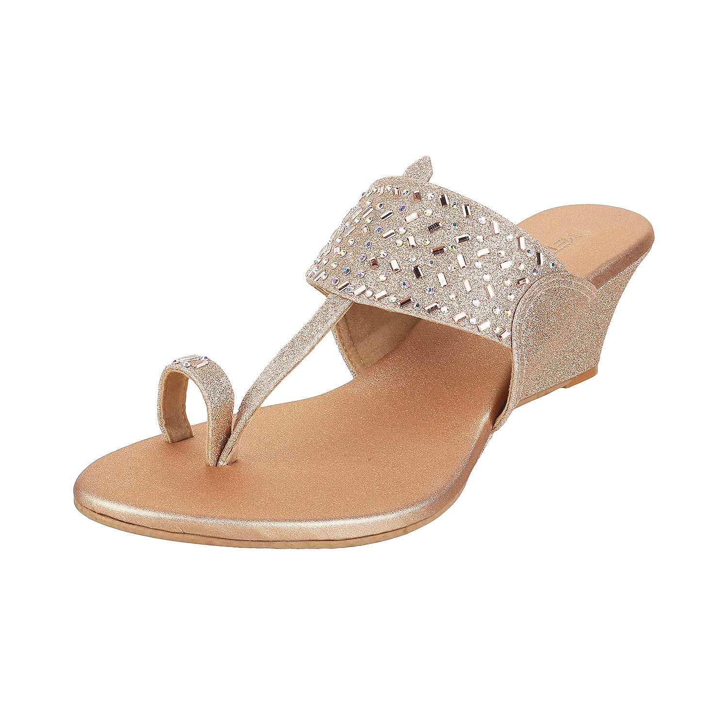 Metro Womens Synthetic Rose Gold Slip Ons (Size (7 UK (40 EU)) (B09H5YL4JW) Amazon Price History, Amazon Price Tracker