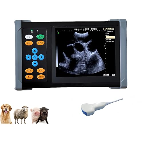 A20 Portable Ultrasound Machine for Pregnancy, at Home Ultrasound Machine for Dogs, Cats, Pigs, Sows, Sheep, and Goats Pregnancy Check (Convex Probe)