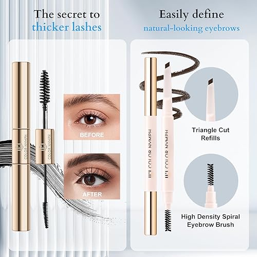 Miniatura 4 de Color Nymph Kit de maquillaje todo en uno para mujer, juego de maquillaje para mujer, kit completo con hermosa bolsa de maquillaje azul, incluye