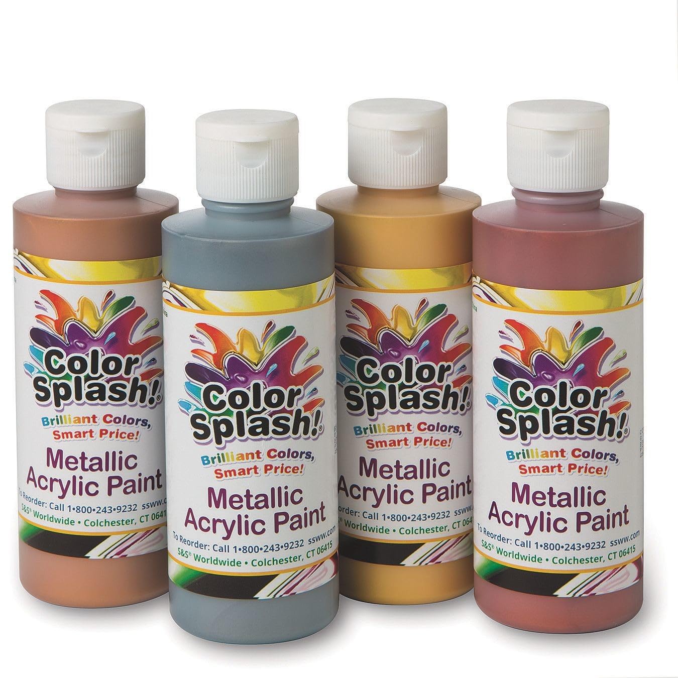 Assortiment de peinture acrylique métallisée 236,8 g