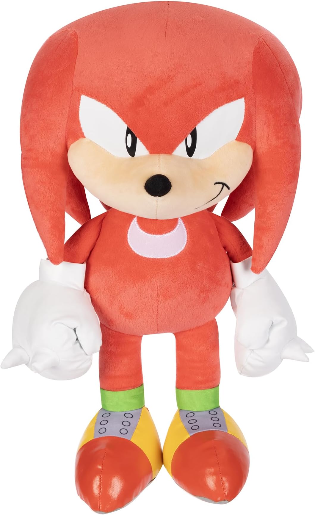 Sonic The Hedgehog Knuckles Jumbo Plush, 28” / 45cm Tall Plush Made of Premium Soft Material, Suggested For Ages 3 for Boys, Collectible Plush Toy