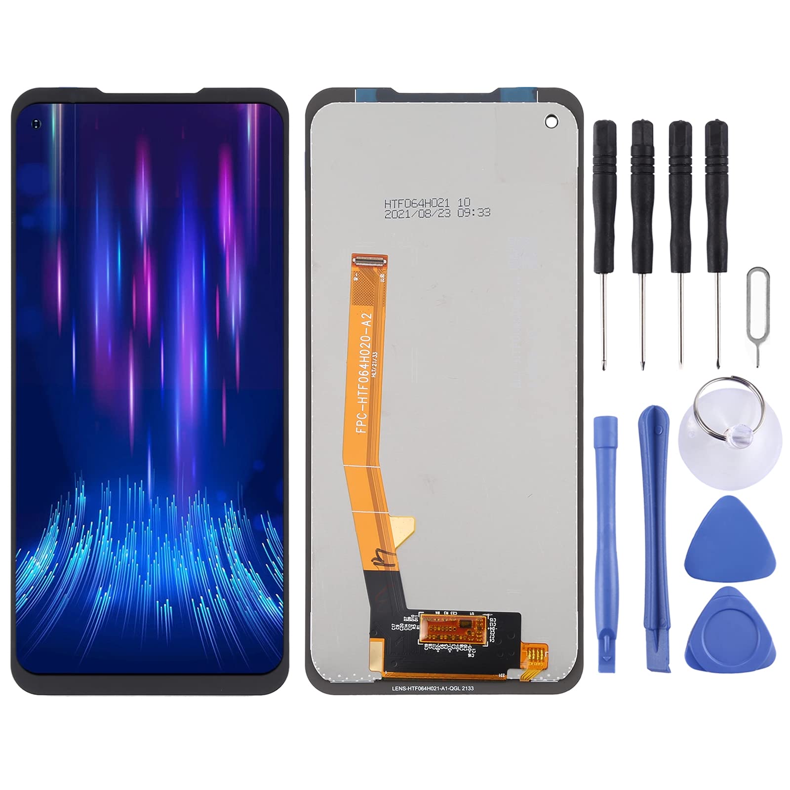 Lihuoxiu Mobile Phone Replacement Parts LCD Screen and Digitizer Full Assembly for Doogee S97 Pro Te