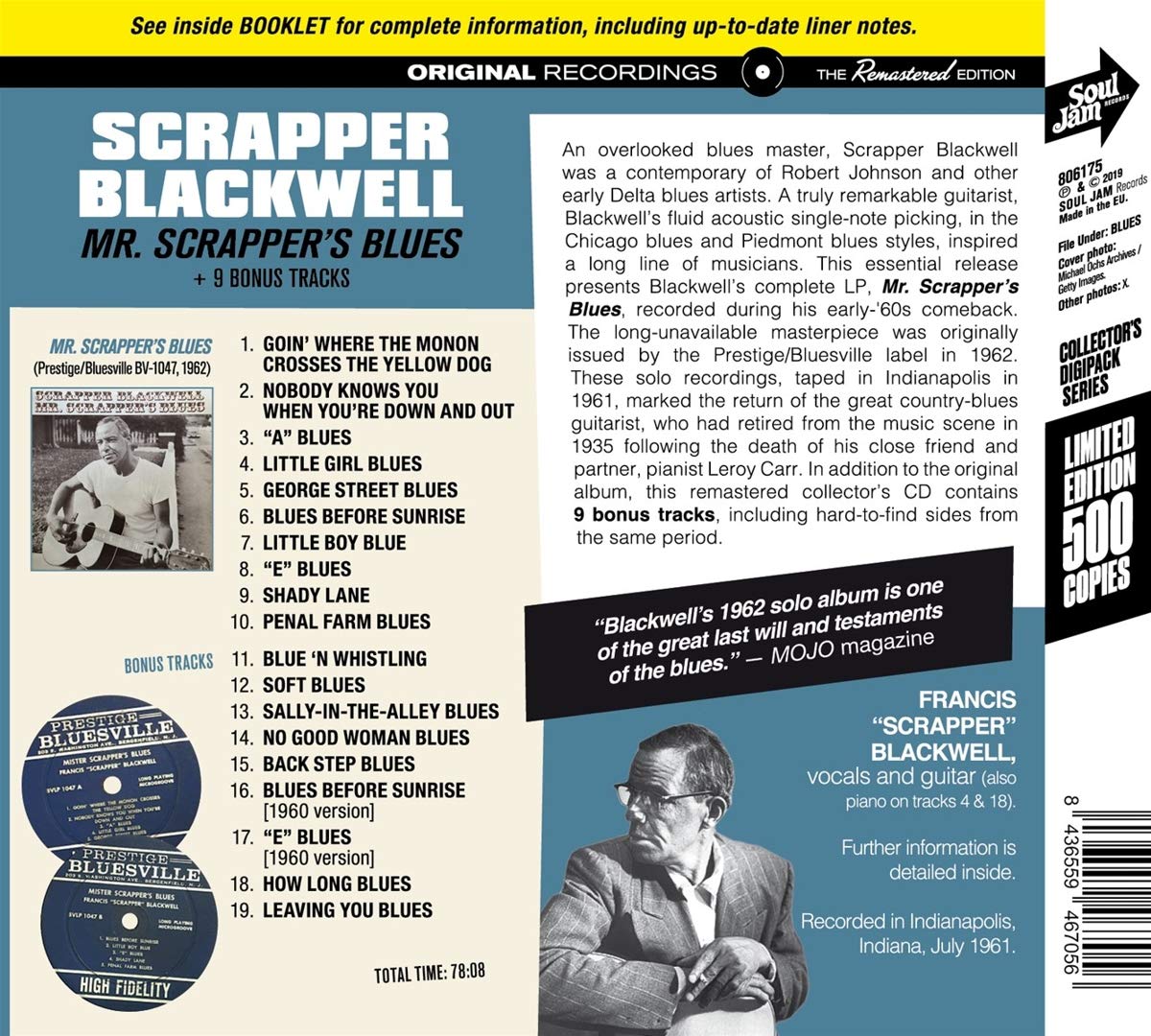 Mr Scrapper'S Blues + 9 Bonus Tracks
