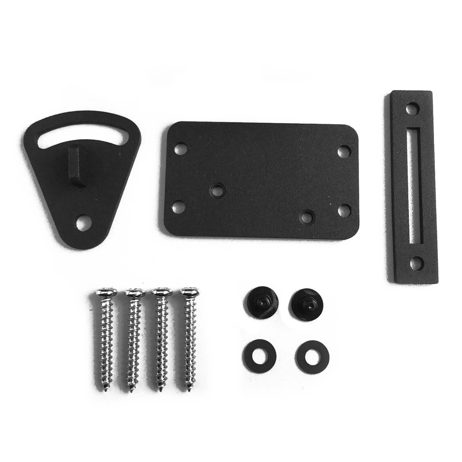 CCJH Sliding Barn Door Lock Gate Lock Pocket Wood Door Latches Black 3