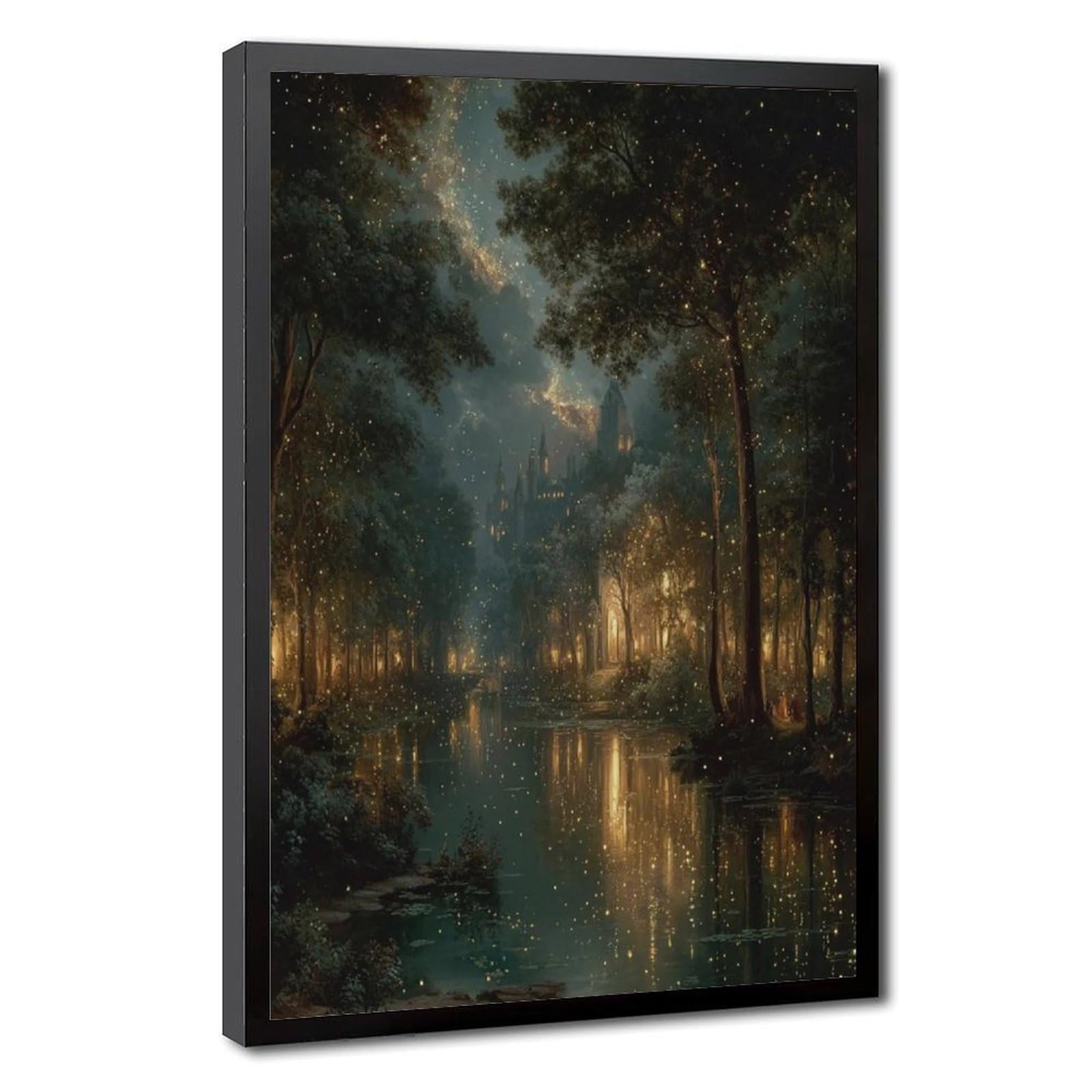 Bareronor Fairy Tale Castle Canvas Poster for Home Decor Gift