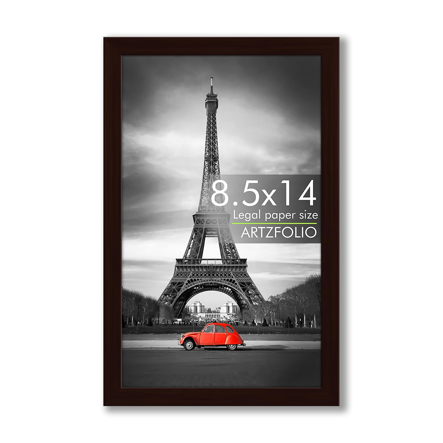 ArtzFolio Wall & Table Photo Frame D562 | Wall Photo Frame Collage for Living Room | Picture Frames Bedroom, Home & Office Decoration | Dark Brown | Legal Size | 8.5x14 inch (22x36 cms)