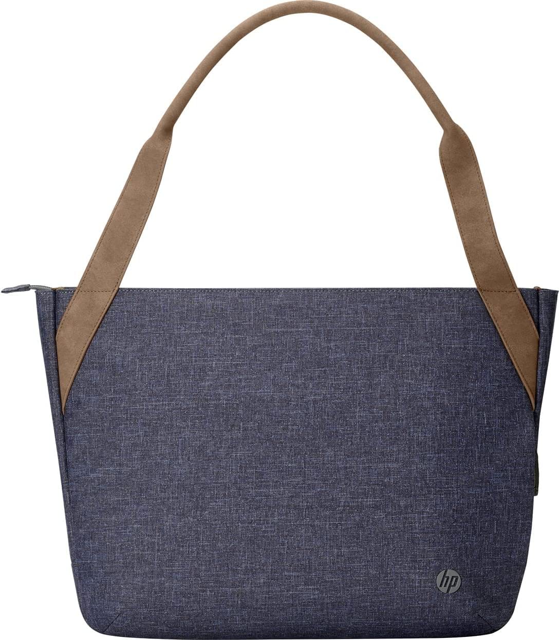 HP Renew Borsa per Notebook Fino a 14", Vano Computer Imbottito, Apertura dall’Alto, Tasche Interne, Tessuto Resistente, Maniglie Robuste, Impermeabile, Blu Navy
