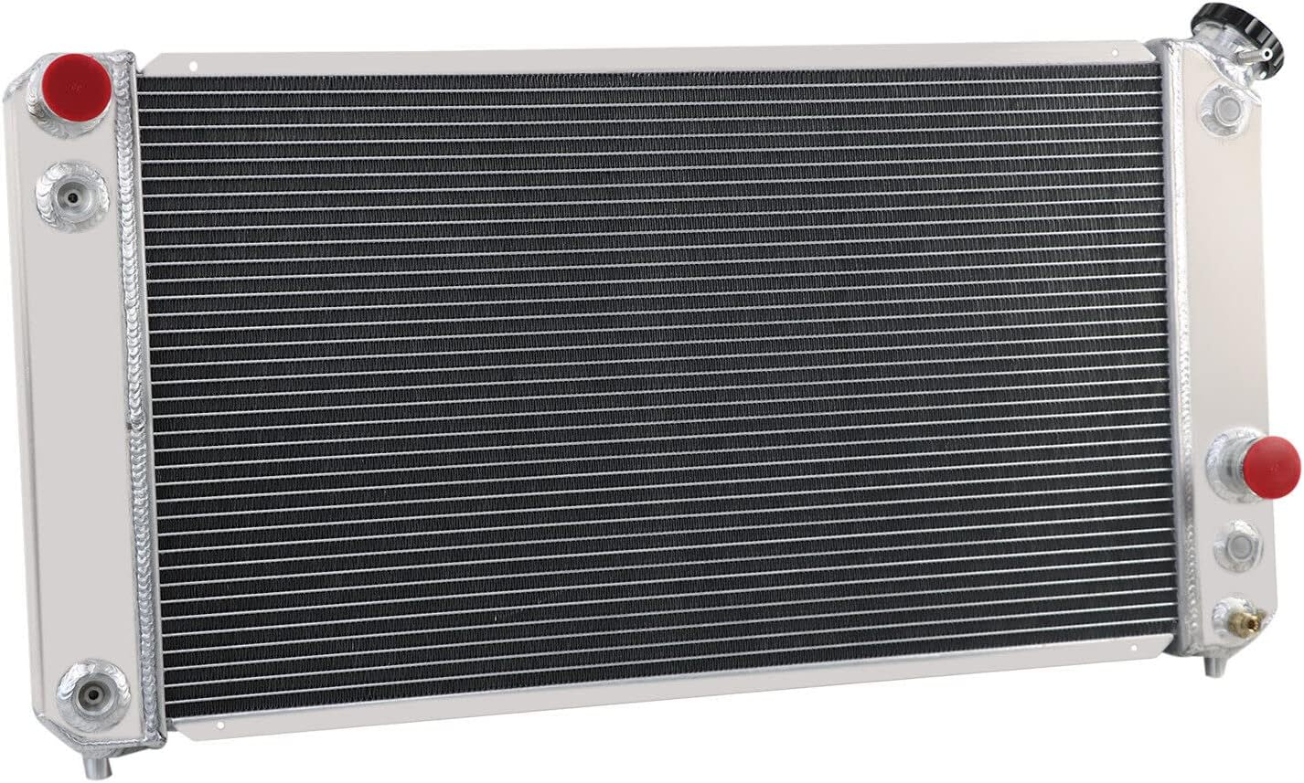 Aluminum Radiator for 1994-2005 2004 Chevy Blazer S10 GMC Sonoma Jimmy/Isuzu Hombre/Oldsmobile Bravada 1995 1996 1997 1998, 4.3L V6 GAS, 3 Row ALL Aluminum Radiator