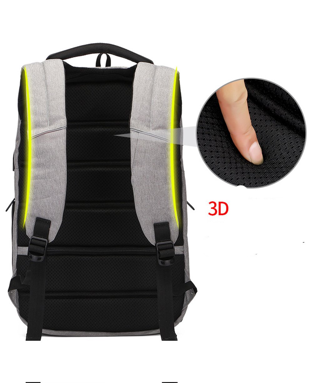 Mochila antirrobo del Negocio de los nuevos Hombres Mochila Multifuncional del Ordenador del Hombro Mochila del Ocio para Viajar