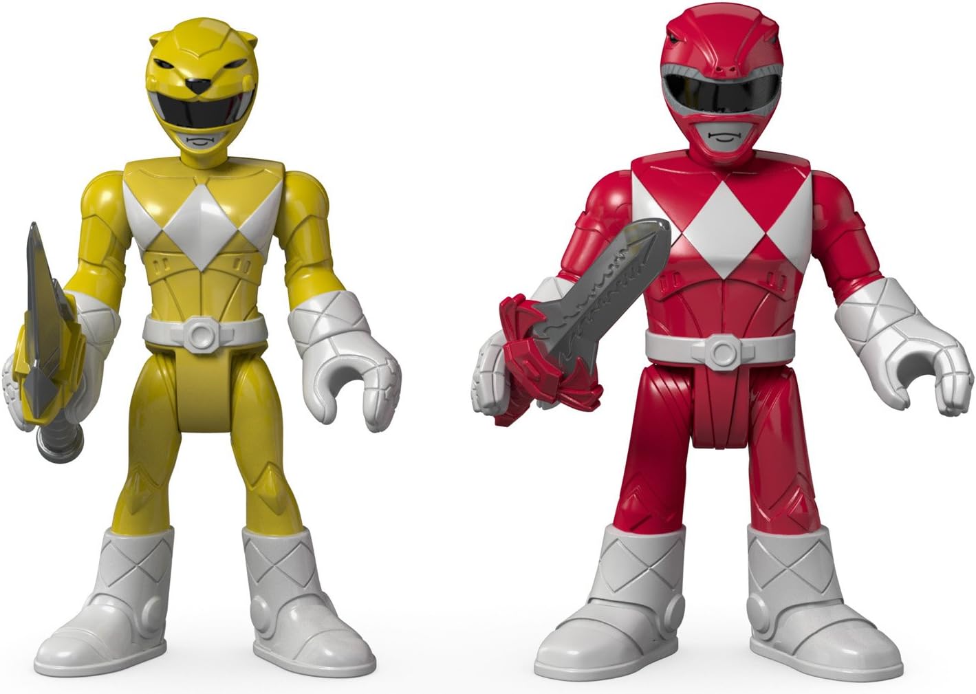 Imaginext Power Rangers Red Ranger & Yellow Ranger