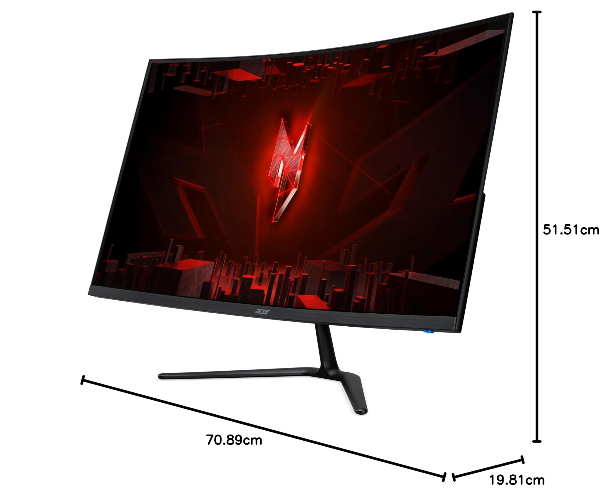 Acer Nitro ED320Q W0 Gaming Monitor 31.5 Zoll Full HD VA 240Hz 1ms Curved FreeSync Premium