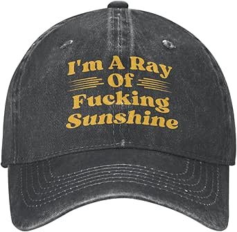 T-shirt Homme/Femme "I'm A Ray Of F@cking Sunshine" - Gris - Manches Courtes - Coton - Marque Gildan
