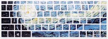 Silicone Keyboard Cover Skin for HP Envy 13.3" 13-AD010NR 13-AD120NR 13-AD065NR Touch-Screen Laptop,Starry Night